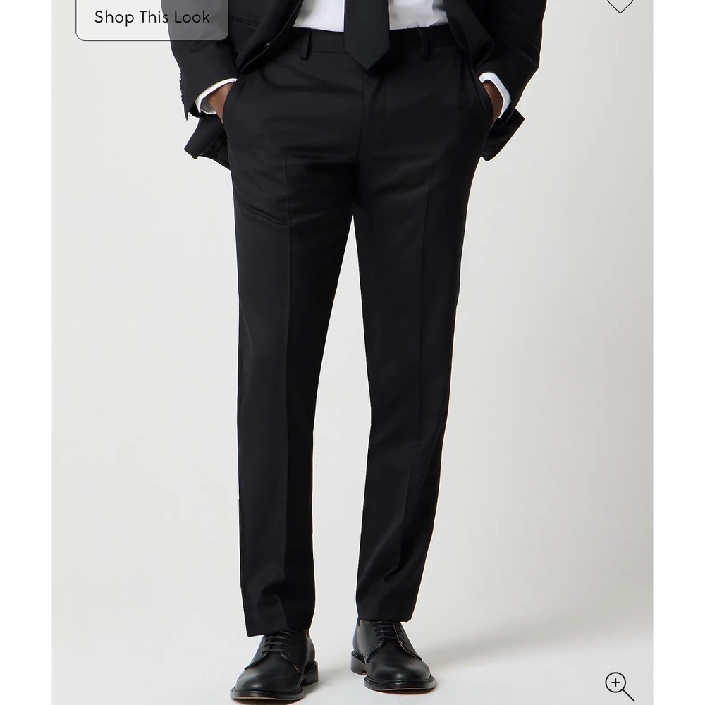 J.Crew Mens 31x32 Thompson Slim Dress Pants Black 100% Wool CF872 New